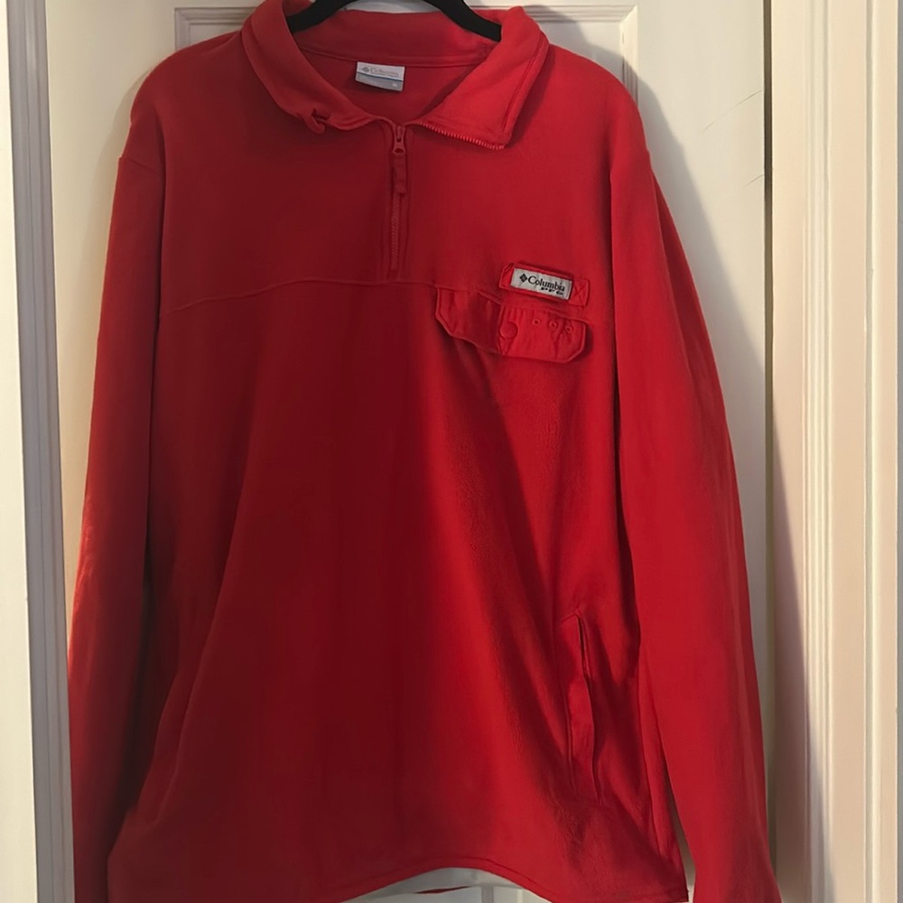 Columbia red zip up